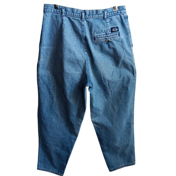 Vtg 90s Levis Women's Jeans Dockers Acid Wash Relaxed Fit High Rise Mom 16 33x30 - Picture 2 of 6